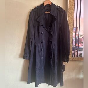 Style & Co Black Trench Coat